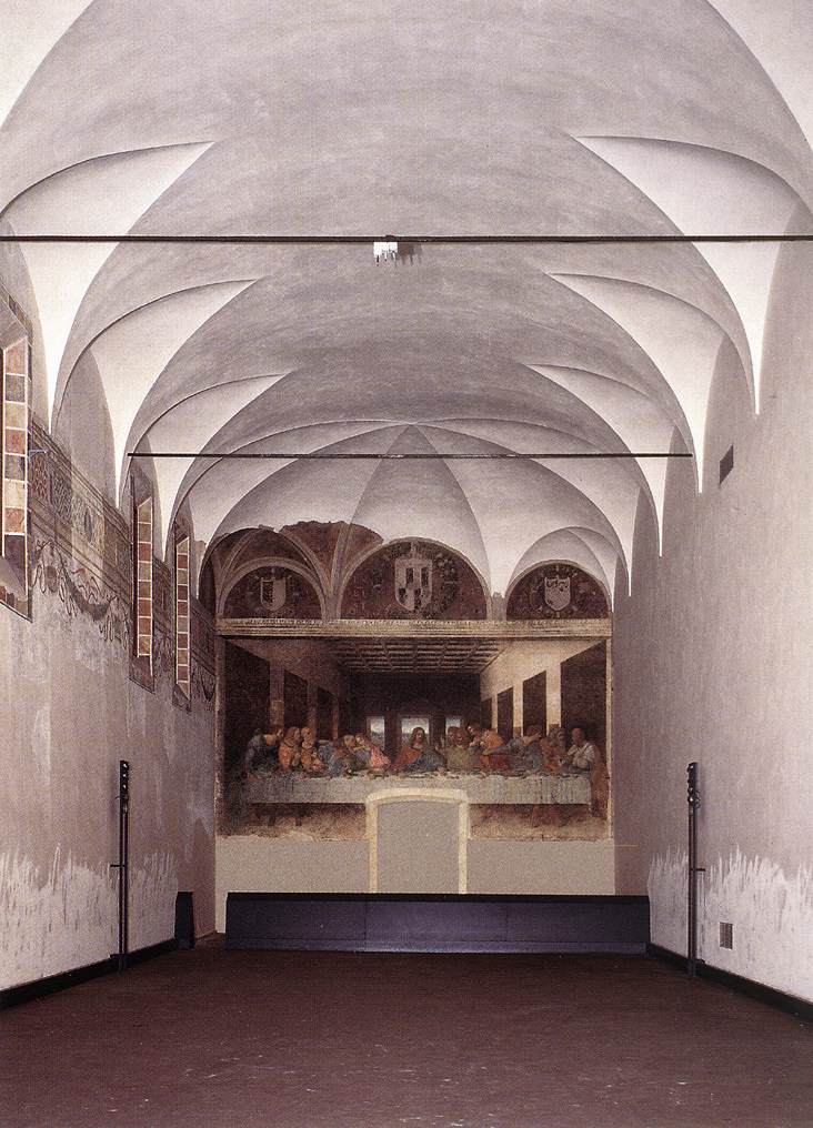 Роспись была начата в 1495 году и завершена в 1498 году; работа шла с